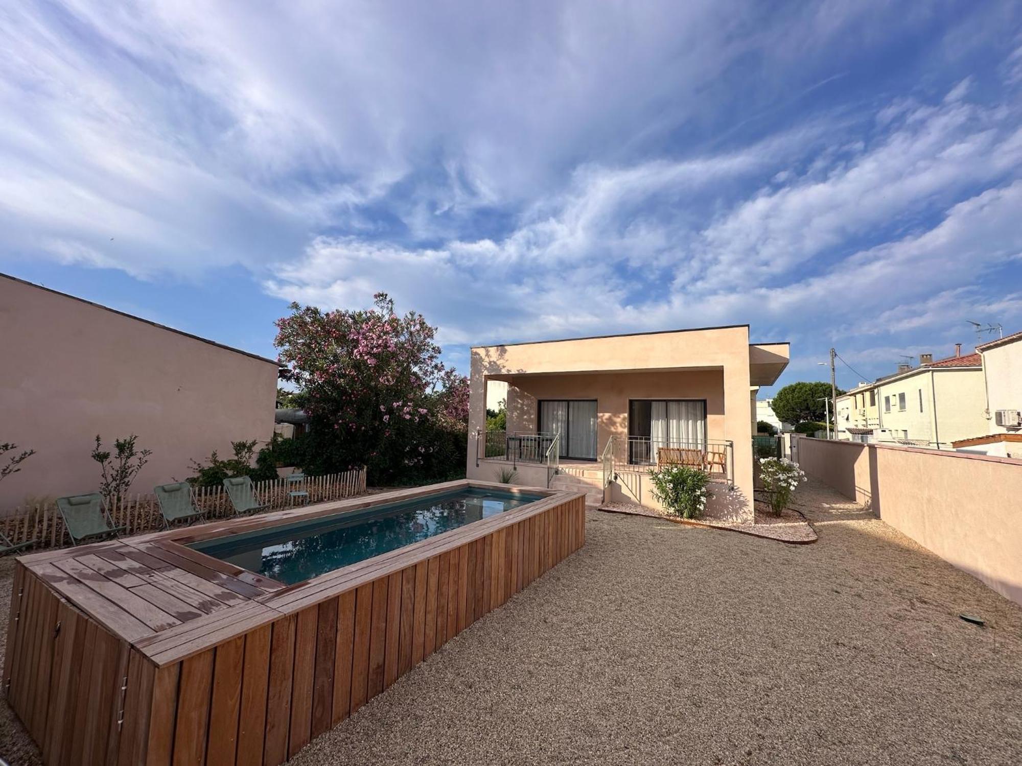 Villa Familiale Avec Piscine Hyper Centre Valras-Plage Luaran gambar