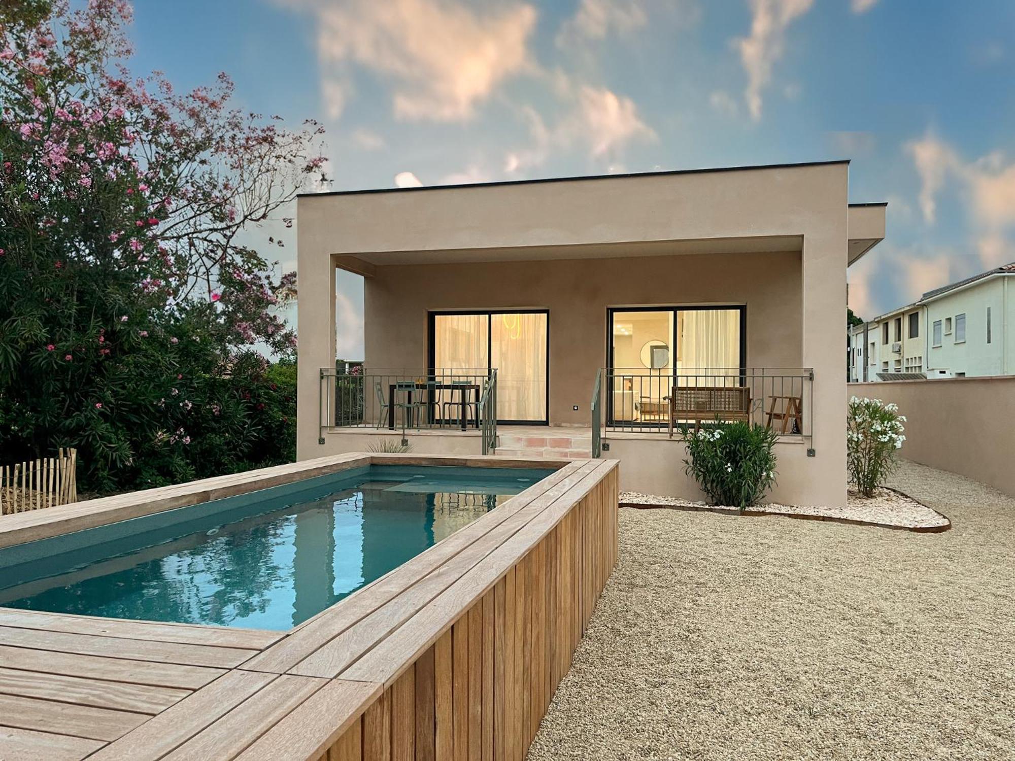 Villa Familiale Avec Piscine Hyper Centre Valras-Plage Luaran gambar