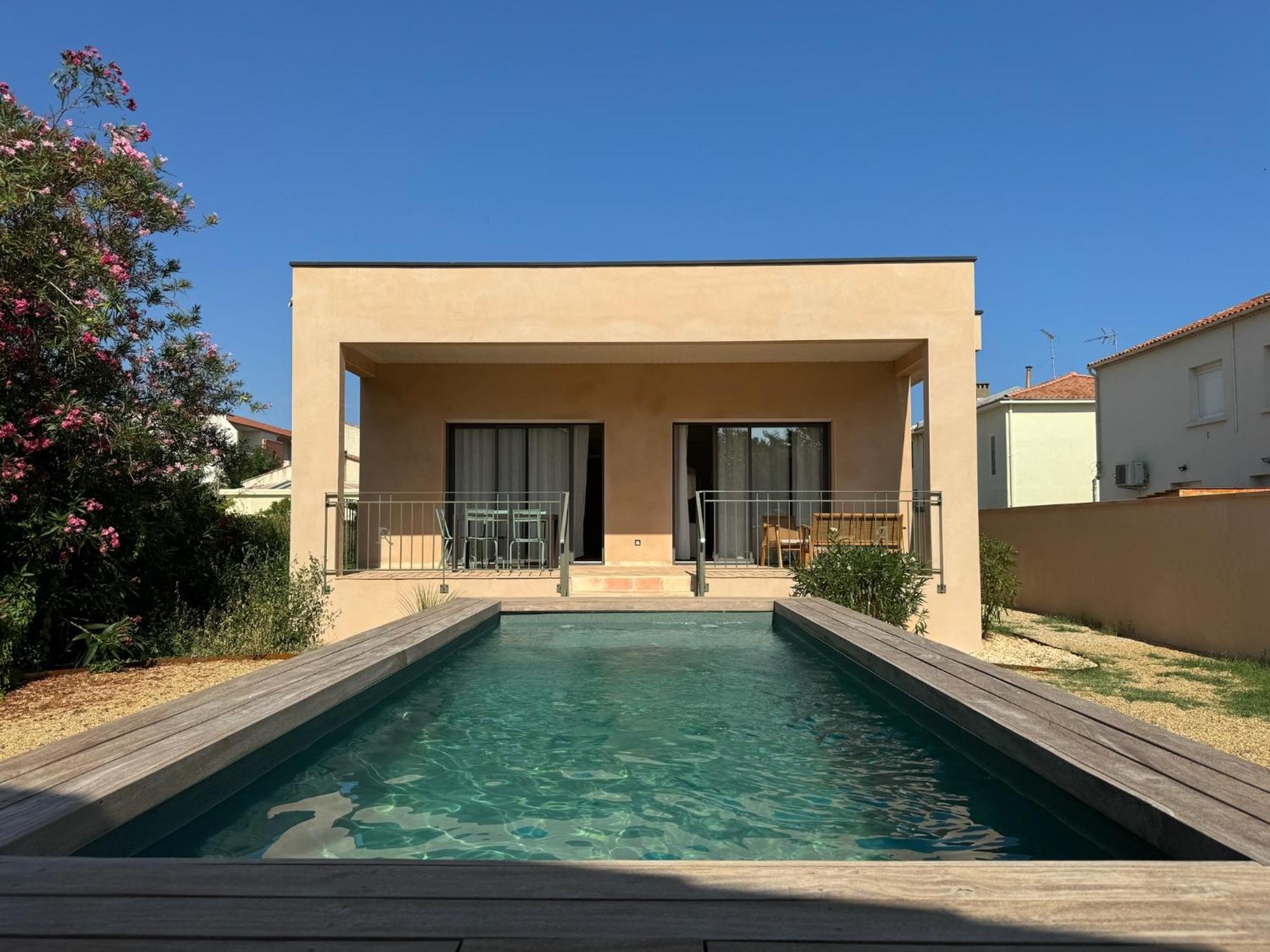 Villa Familiale Avec Piscine Hyper Centre Valras-Plage Luaran gambar